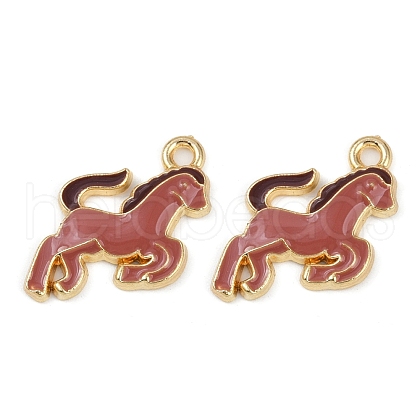 Alloy Enamel Pendants FIND-M080-01C-G-1
