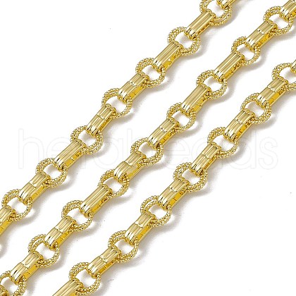 Brass Ring & Rectangle Link Chains CHC-P010-15G-1
