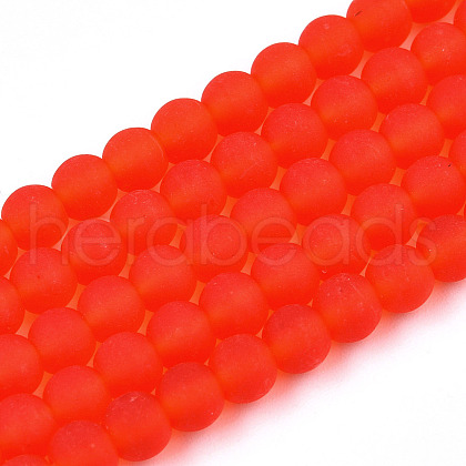 Transparent Glass Beads Strands GLAA-T032-T4mm-MD09-1