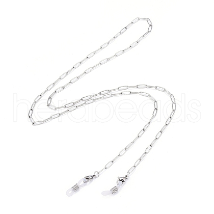 3Pcs 304 Stainless Steel Paperclip Chains Eyeglasses Chains AJEW-DJ0003-47-1