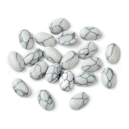 Synthetic Howlite Cabochons G-A094-01A-45-1