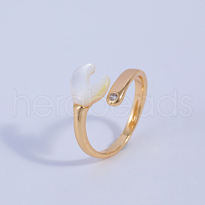 Wrench Brass Cubic Zirconia Cuff Ring SG5160-1