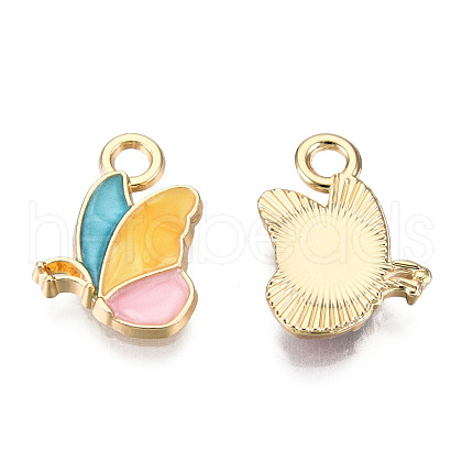 Alloy Enamel Pendants ENAM-T009-52B-RS-1