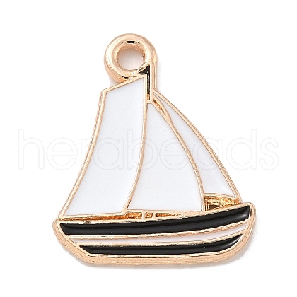 Alloy Enamel Pendants ENAM-A008-16KCG-01-1