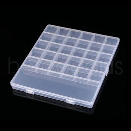 Transparent Plastic Bead Containers CON-YW0001-46-1
