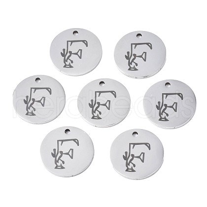 304 Stainless Steel Charms STAS-T059-26P-F-1