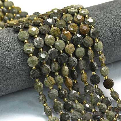 Natural Silver Leaf Jasper Beads Strands G-C116-A17-02-1