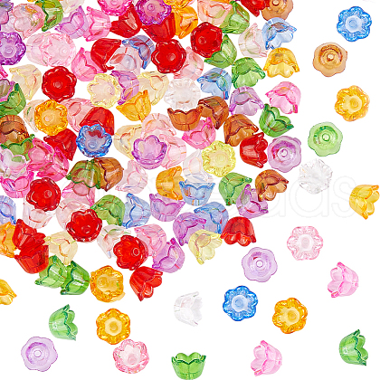 SOFPLATE 600Pcs Transparent Acrylic Beads TACR-SP0001-09-1