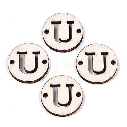 Unfinished Natural Poplar Wood Links Connectors WOOD-S045-140A-01U-1