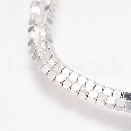 Grade AA Non-Magnetic Synthetic Hematite Bead Strands G-G652-19S-1