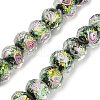 Handmade Foil Lampwork Beads Strands FOIL-S136-001A-1