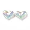 UV Plating Rainbow Iridescent Acrylic Beads OACR-C010-01C-2