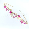 Alloy & Plastic Pearl & Natural Shell Pendant Necklaces FS-WGF2DC0-01-5