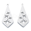 Non-Tarnish 201 Stainless Steel Pendants STAS-N090-LA956-1-1
