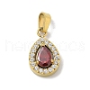 Ion Plating(IP) 304 Stainless Steel Micro Pave Cubic Zirconia Pendants STAS-Z107-05G-03-1