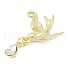 Alloy Pendants with Rhinestone PALLOY-R151-62G-2