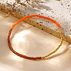 Colorful Glass Seed Round Beaded Stretch Bracelets for Women JM5364-5-1