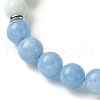 Natural Gemstone Braided Bead Bracelets BJEW-JB09855-3