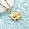 304 Stainless Steel Constellation Pendant Necklaces NJEW-K392-01G-09-3