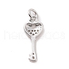 Brass Micro Pave Cubic Zirconia Pendants KK-C012-11P-2