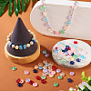 90Pcs 9 Colors Transparent Glass European Beads GLAA-TA0001-79-7