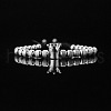 304 Stainless Steel Braided Beads Bracelets WG0F93D-25-1
