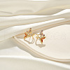 925 Sterling Silver Micro Pave Cubic Zirconia Stud Earrings EJEW-K284-06G-3