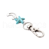 Starfish Turtle Synthetic Turquoise Pendant Decorations HJEW-JM03209-01-5
