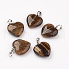 Natural Tiger Eye Pendants X-G-G956-B01-FF-1