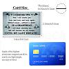 Rectangle 201 Stainless Steel Custom Thermal Transfer Wallet Card DIY-WH0252-035-2