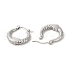 304 Stainless Steel Heart Hoop Earrings for Women EJEW-L237-05P-2