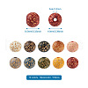 100Pcs 10 Colors Painted Natural Wood Beads WOOD-TA0001-59-9