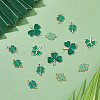 SUNNYCLUE 36Pcs 6 Style Alloy Enamel Pendants ENAM-SC0002-88-4