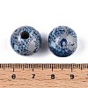 Bohemian Style Printed Schima Wood Beads WOOD-T032-31C-3