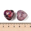 Mother's Day Gifts Dyed Natural Imperial Jasper Heart Palm Stone G-Q021-03D-3