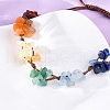 Adjustable Natural Chakra Gemstone Braided Bead Bracelets for Women BJEW-U035-02H-2