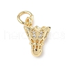 Brass Micro Pave Cubic Zirconia Pendants ZIRC-I356-37G-1