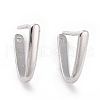 Anti-Tarnish Rhodium Plated 925 Sterling Silver Ice Pick Pinch Bails STER-D035-23P-01-1