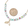 Natural Mixed Stone & Quartz Crystal Round Beaded Necklaces NJEW-JN05302-02-3