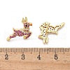 Brass Micro Pave Cubic Zirconia Stud Earrings EJEW-Q015-09G-3