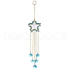 Natural Gemstone Beaded Pendant Decorations HJEW-JM01140-2
