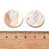 Natural White Shell Mother of Pearl Shell Pendants SSHEL-D080-3