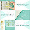 Globleland 4 Sheet 4 Style Clear Letter Silicone Stamps DIY-GL0003-53-4