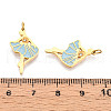 304 Stainless Steel Enamel Pendants STAS-N115-01C-G-3