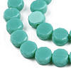 Opaque Solid Color Glass Beads Strands GLAA-N052-05B-A15-3