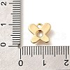 Brass Micro Pave Cubic Zirconia Charms KK-C085-24G-3