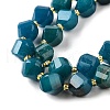 Natural Quartz Dyed Beads Strands G-U023-A02-12-4