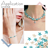 ARRICRAFT 4 strands 2 colors Synthetic Turquoise Beads Strands TURQ-AR0001-44-6