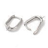 Brass Stud Earring Findings KK-U013-07P-2