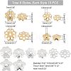 Unicraftale 80Pcs 8 Style 304 Stainless Steel Bead Caps STAS-UN0031-57-5